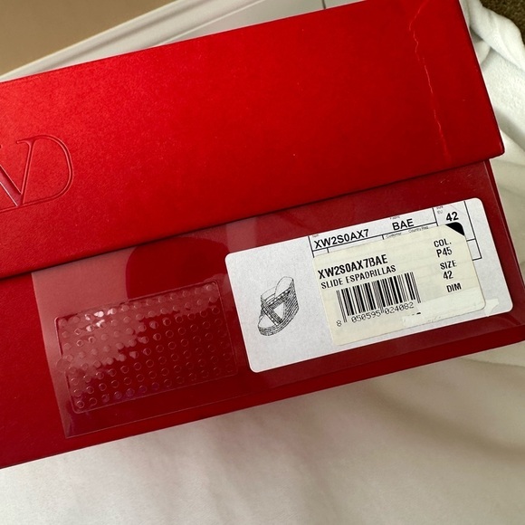 Valentino Rockstud Espadrille Garavani Eur 42 size 12 New in box - Picture 2 of 10